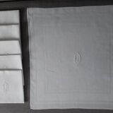 Set of 6 CD embroidered towels