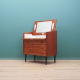 Coiffeuse en teck, design scandinave, années 1960, fabriquée par SW Finland