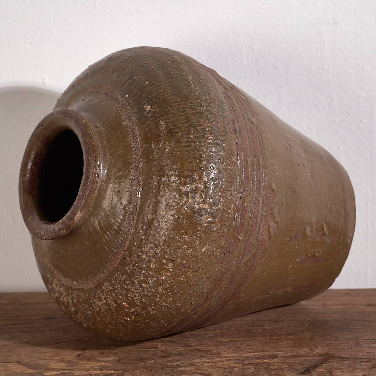 Small antique glazed ceramic vase (c.1900)