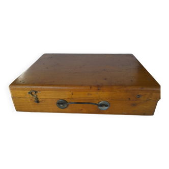 Ancienne boîte de peinture, coffret bois