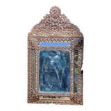 Old mirror with beading
