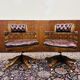 Ensemble de chaises de bureau Chesterfield Captain anglaises rouges