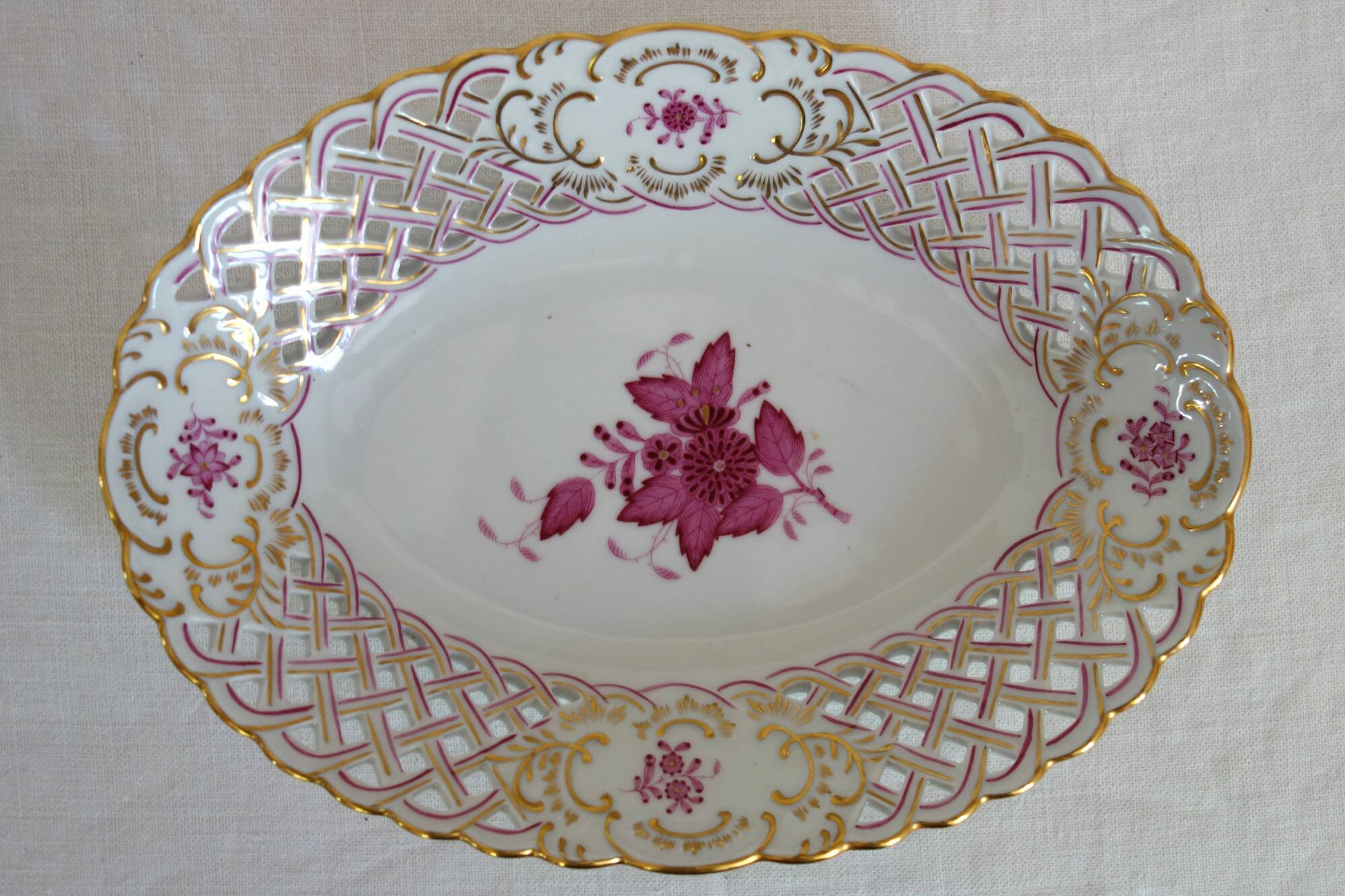 Openwork porcelain cup, Herend factory, Hungary
