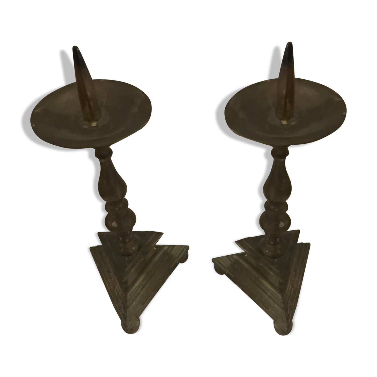 Bronze candle holders