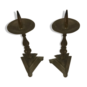 bougeoirs en bronze