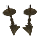 Bronze candle holders