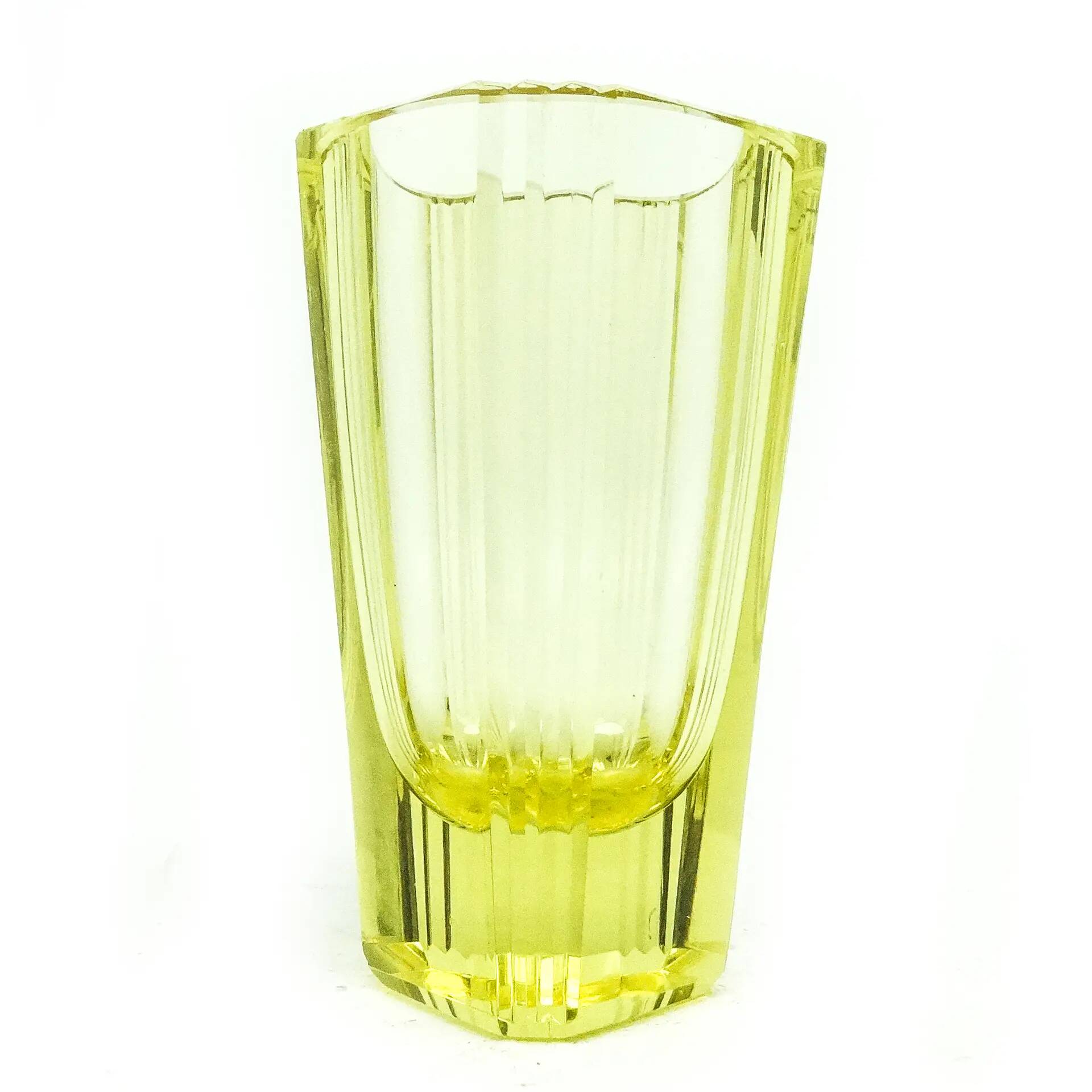 Art Deco vase, crystal, Moser, Czechoslovakia, 1930s