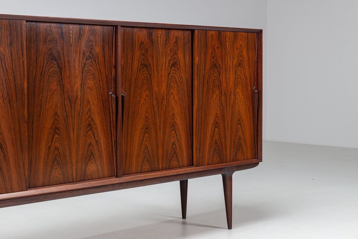 Gunni Omann highboard model 19 in rosewood Omann Jun Denmark 1960