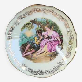 Grand boîte ronde en porcelaine de Limoges