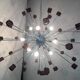 Lustre Ametista cubes murano verre spoutnik lustre