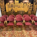 Suite of 12 garden armchairs - bistro 1960