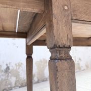 Solid oak farmhouse table with extensions (190-280cm) 1950