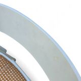 Set of 5 white Baumann "Sleigh" chairs