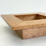 Square coffee table / bar table from Smania with burl wood