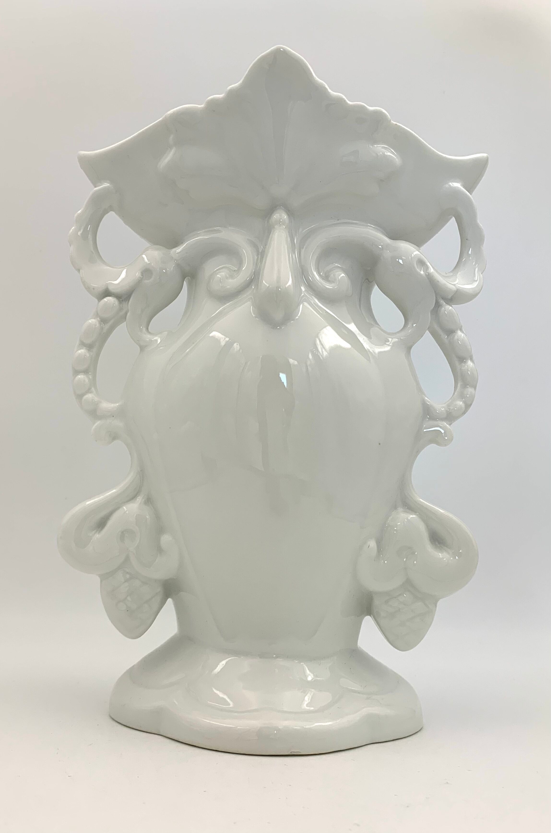 Porcelain vase, church vase, bridal vase, white.