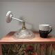 Applique murale inclinable globe fleurs Art Déco