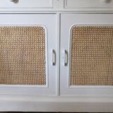 Vintage buffet cupboard restyled cannage
