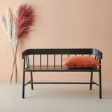 Bench with black back