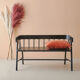 Bench with black back