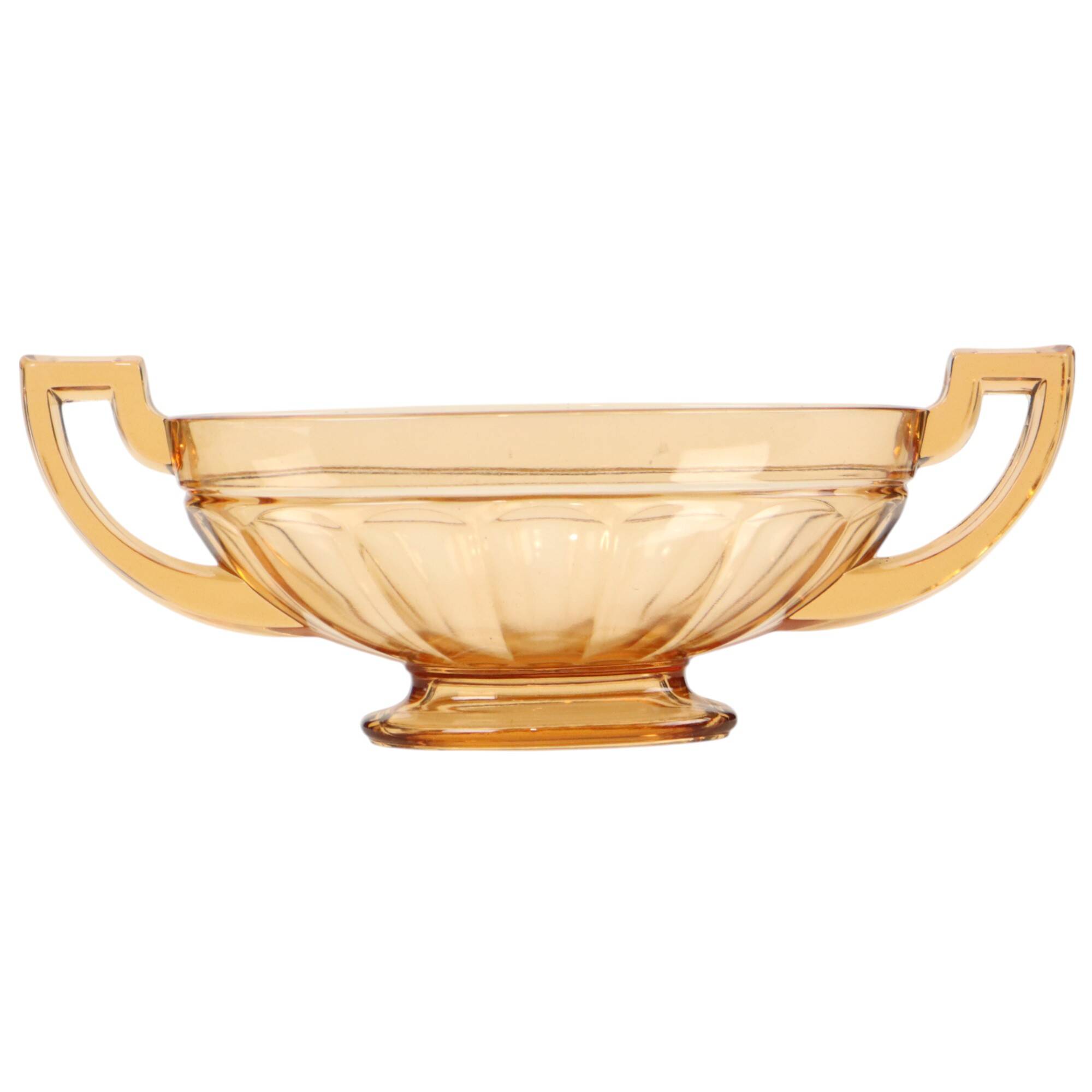 Art Deco Val Saint Lambert Fruit Bowl Noémie Oval Luxval 1935