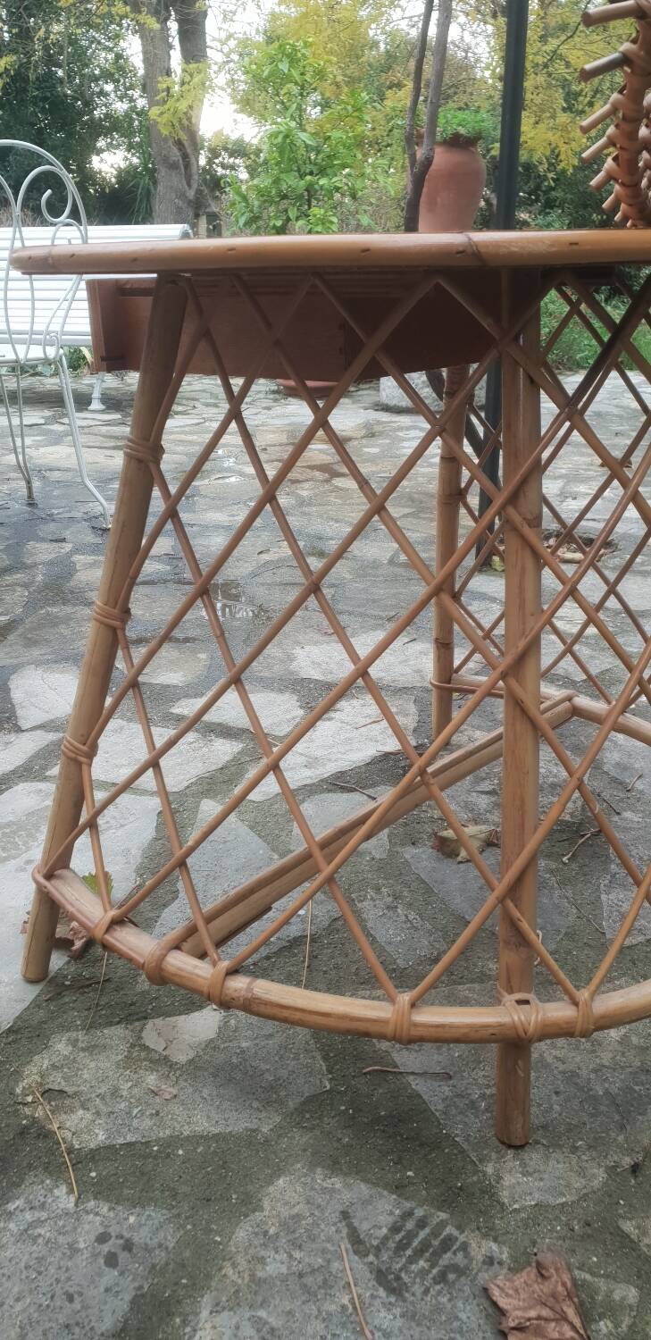 1960s rattan hairdresser's chair