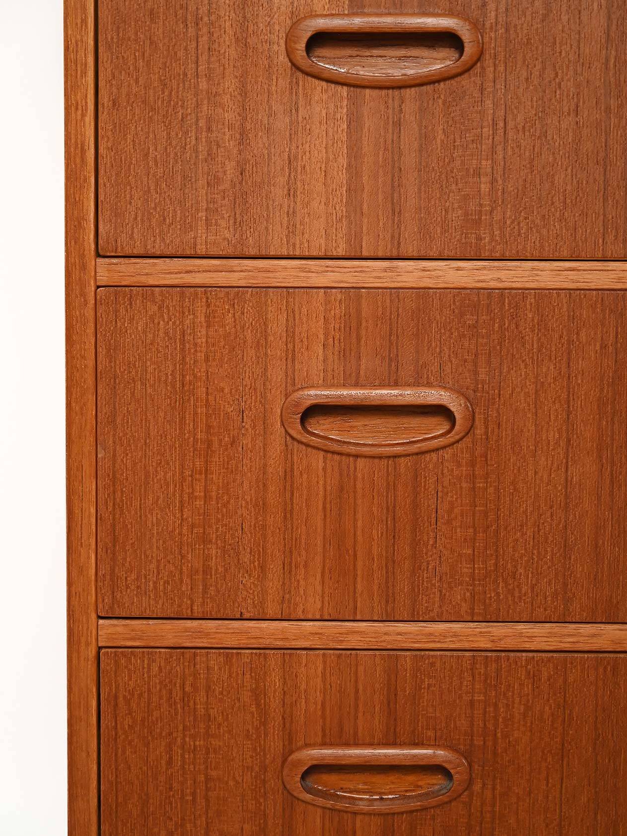Scandinavian chest of drawers, 1950s–60s, teak