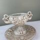 Ensemble Capodimonte – Coupe sur piédouche et plat décoratif