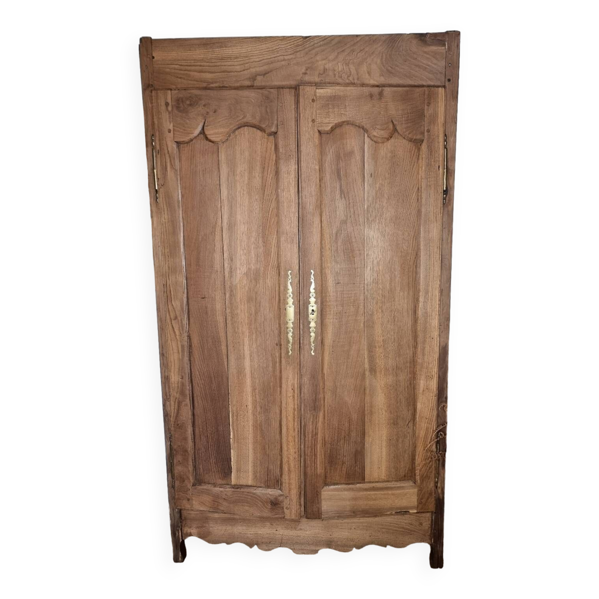 Hand-carved French rustic wardrobe