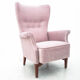 Fauteuil rose