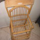 High chair child rattan of the years 60