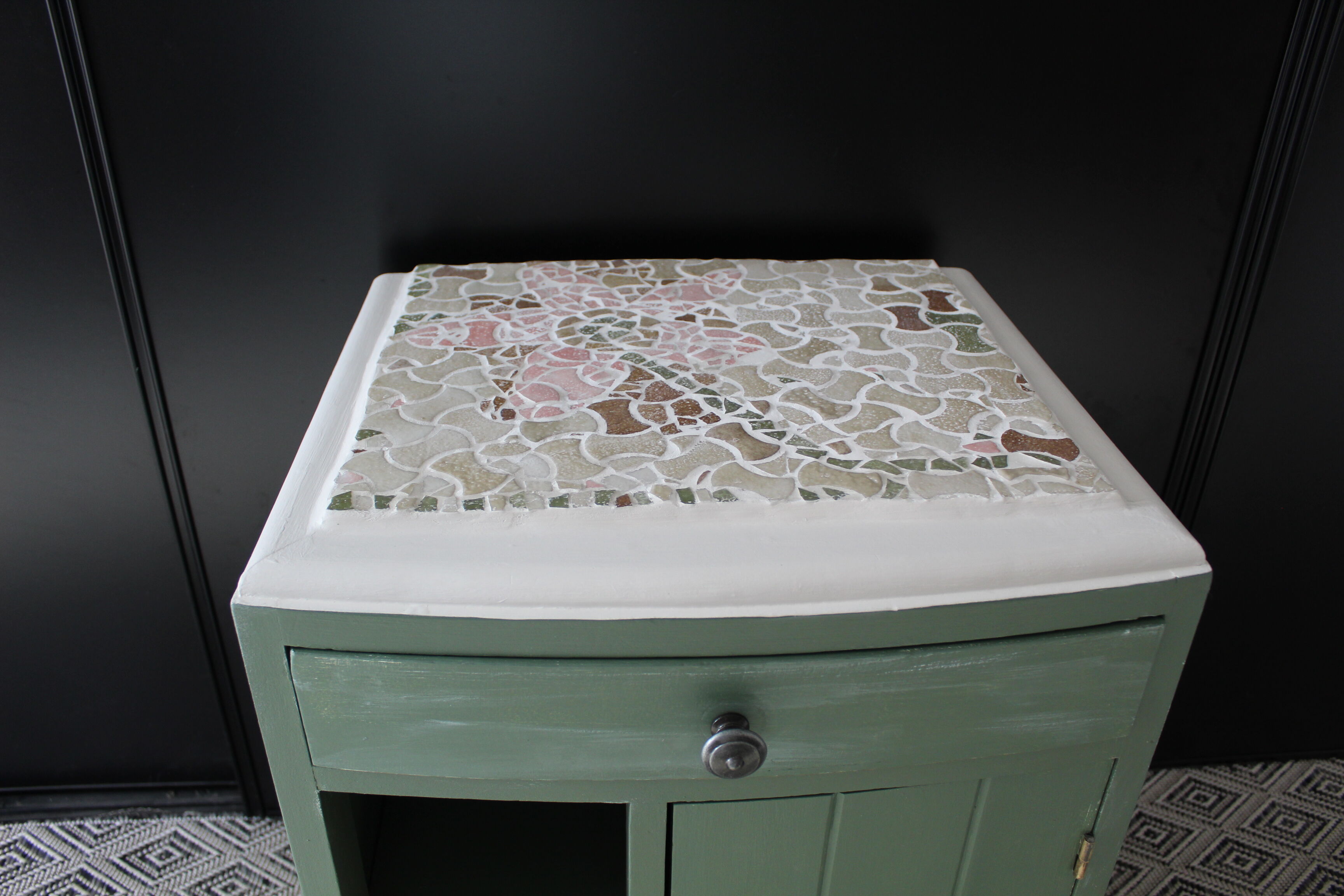 Meuble de chevet art déco relooké