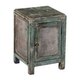 Chest bedside metal & teak