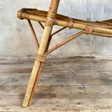 Vintage rattan coffee table