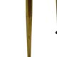Fifties Rockabilly Coffee Table Glass Conical Golden Legs 90cm
