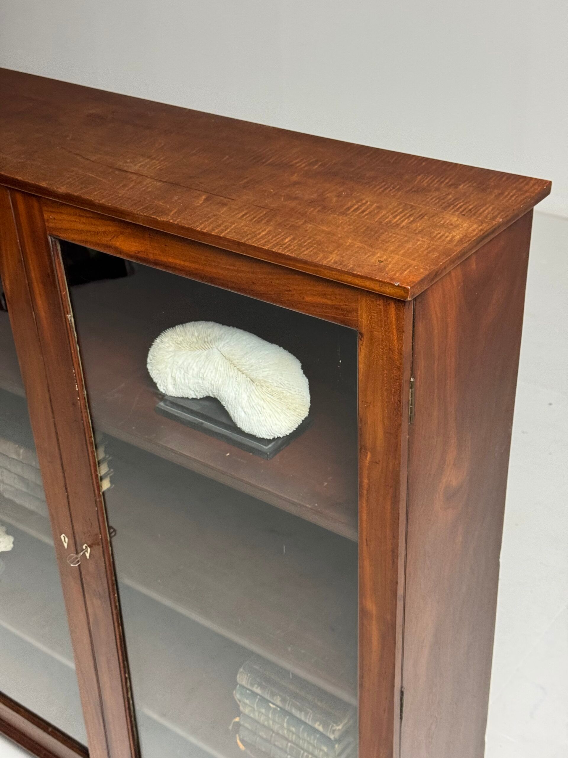 Mahogany display cabinet 19th century antique