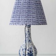 Antique Delft Style Blue and White Ceramic Table Lamp by Samson, circa 1880-1910