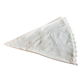White embroidered tablecloth