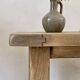 Brutalist coffee table in solid oak