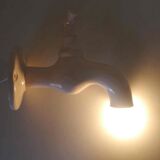"Robinet" wall lamp from Roche Bobois 80's ceramic