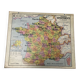 Old school map of France by Vidal Lablache.