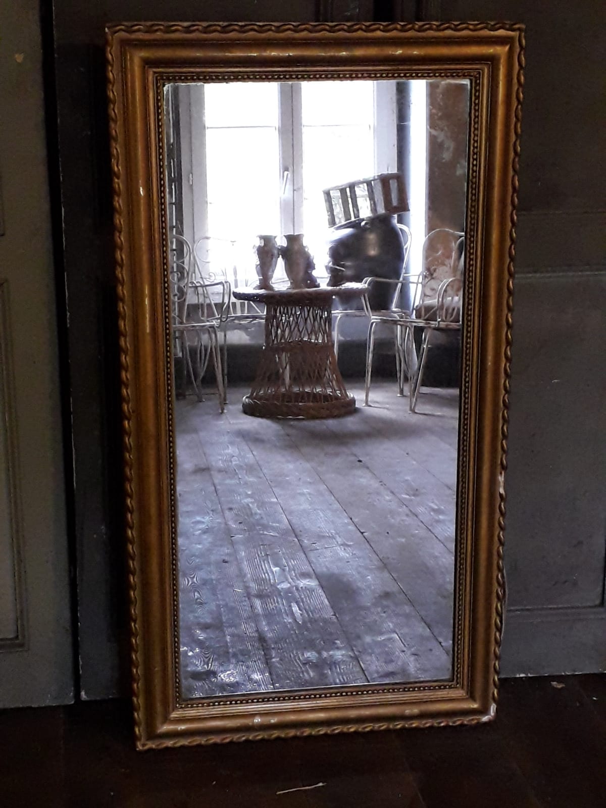 Golden mirror  65x123cm