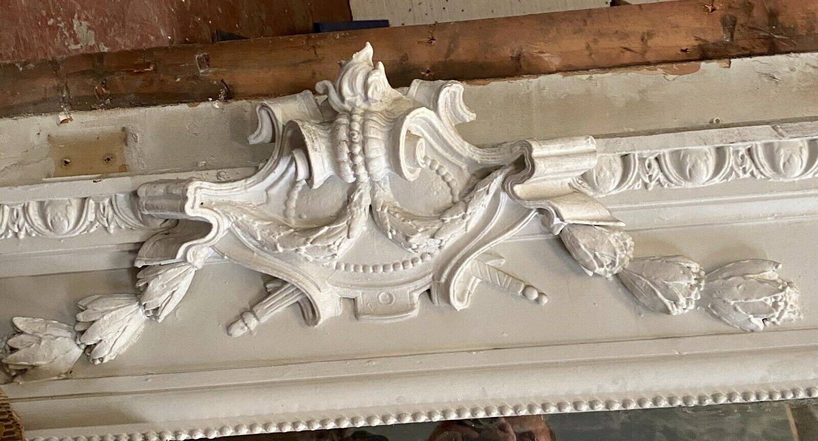 Napoleon III style mirror in carved wood and stucco 19th century