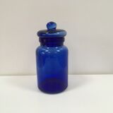 Vintage cobalt blue glass pot