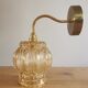 Vintage globe wall lamp in molded glass