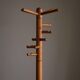 Decorative coat rack in solid pine, mid-century Danish style, 1970s.