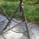 Two tractor-style industrial stools