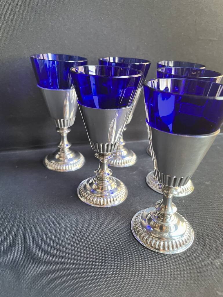 Box of 6 overlay liqueur glasses - Bristol