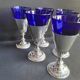 Coffret 6 verres overlay à liqueur - Bristol