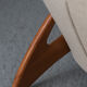 Reclining easy chair in beige wool, Denmark, 1980’s