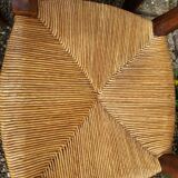 Set of 6 mulched wooden chairs